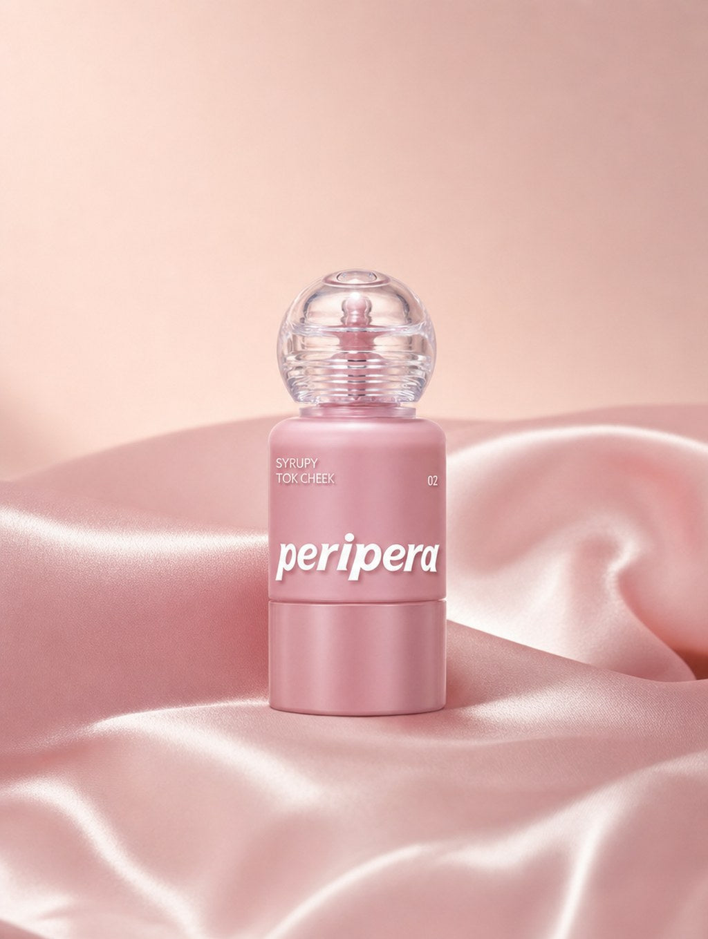Peripera Syrupy Tok Cheek 002 Milky Lavender on blush satin