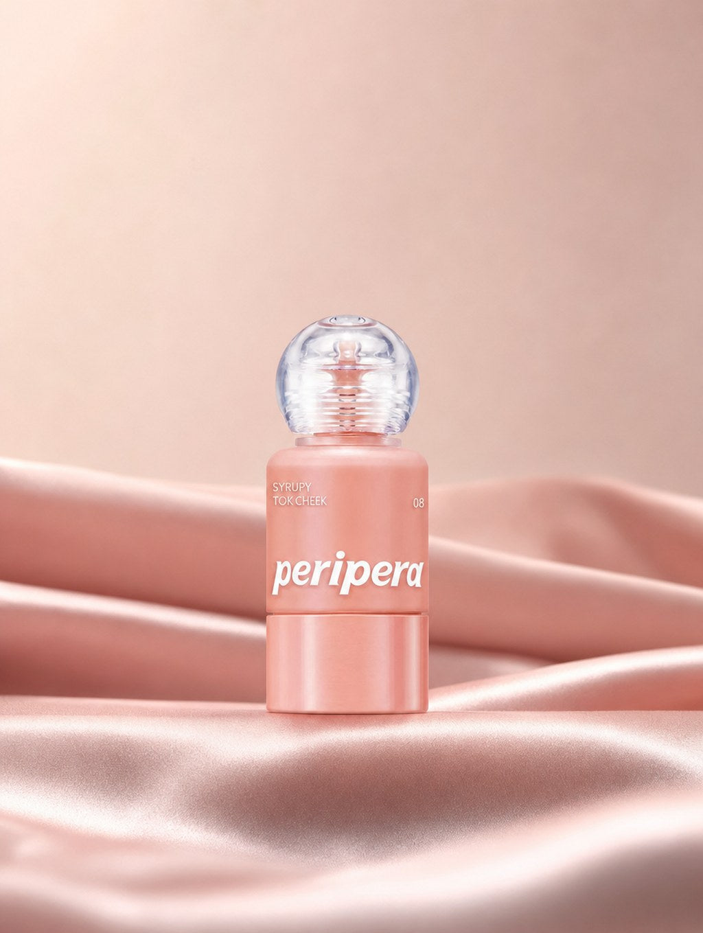 Peripera Syrupy Tok Cheek 08 Syrup Grapefruit on blush satin