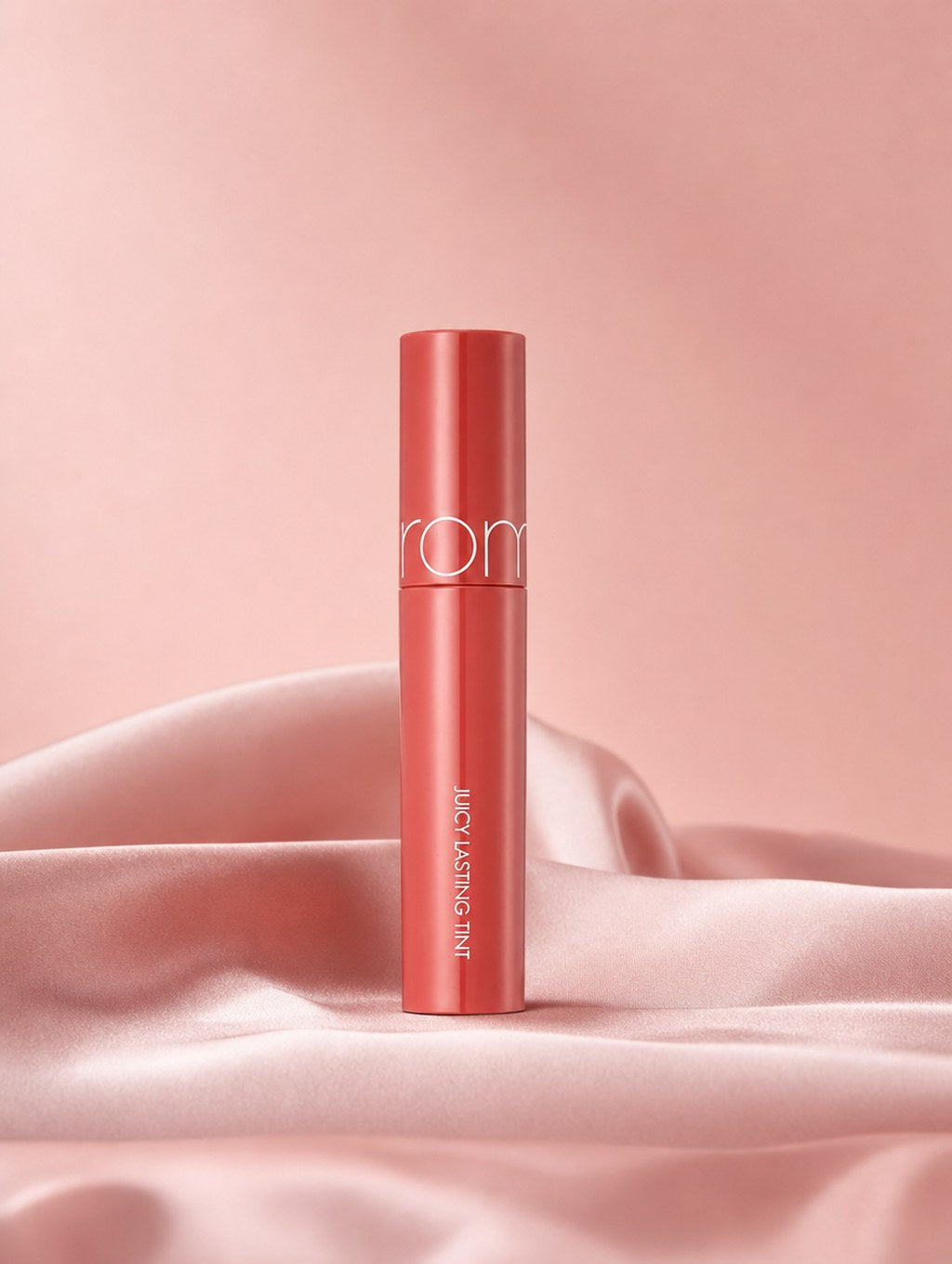 rom&nd Juicy Lasting Tint on blush satin