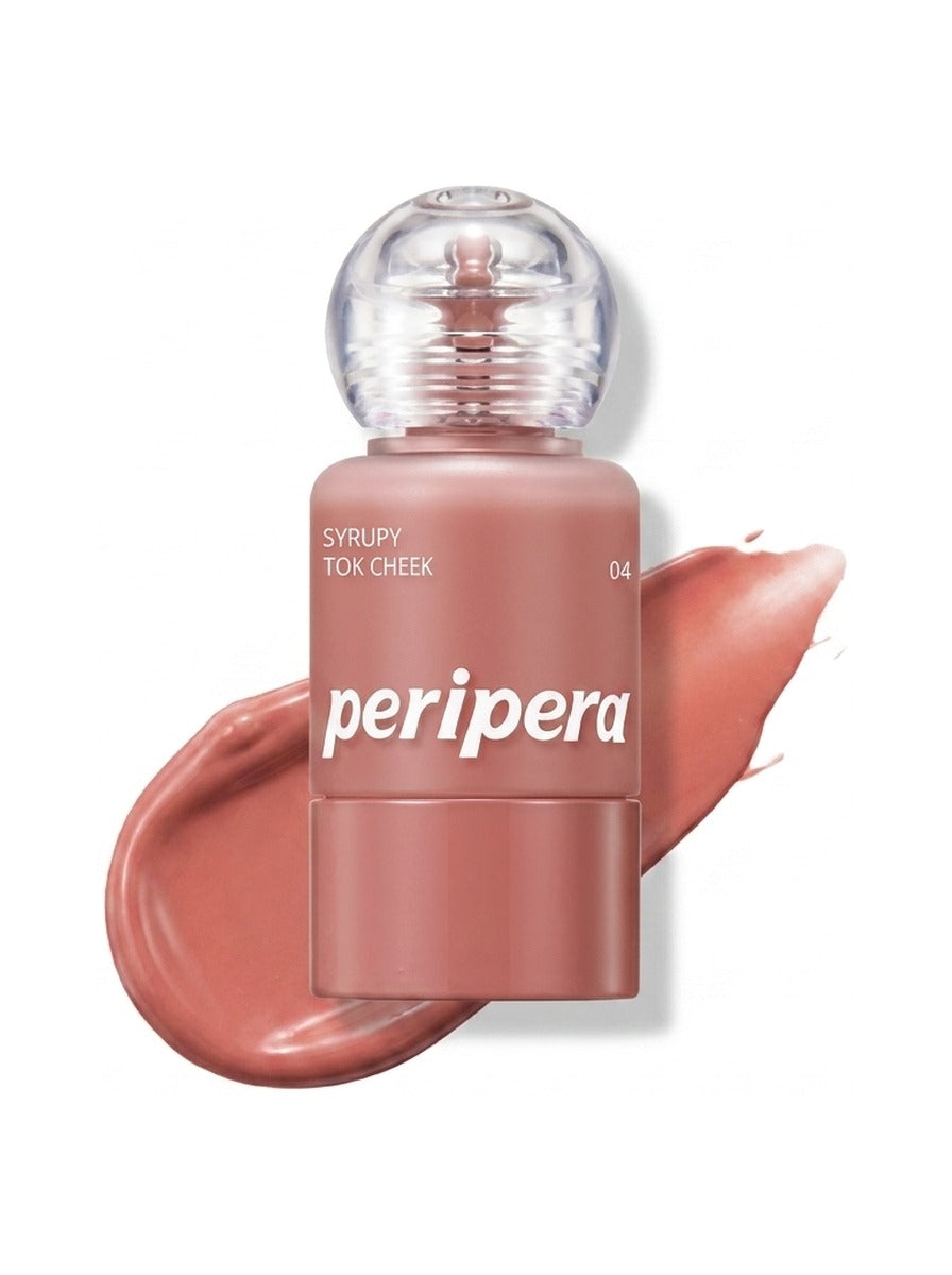 Peripera Syrupy Tok Cheek 004 Sunshine Fig — texture on white