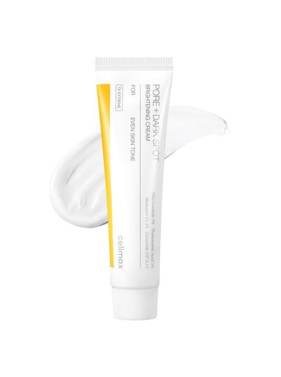 celimax Pore + Dark Spot Brightening Cream 35ml — texture on white