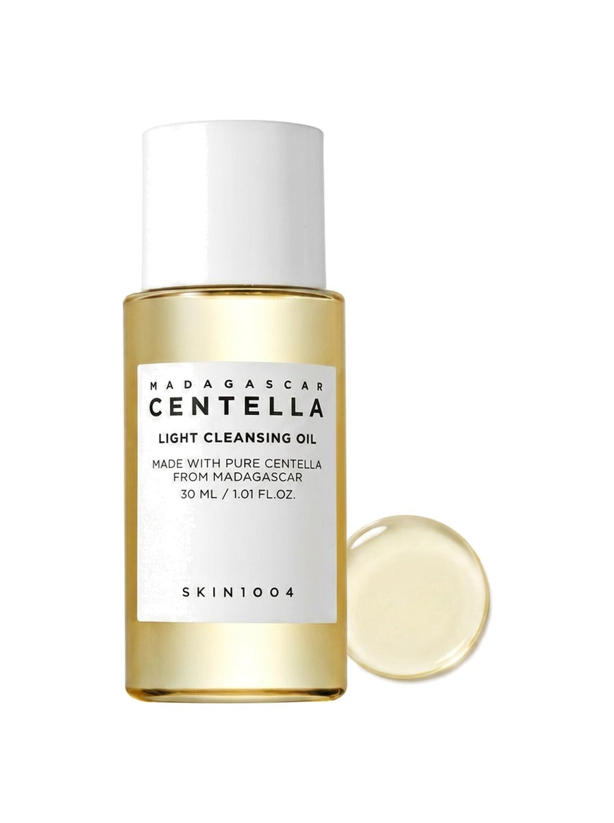 SKIN1004 Madagascar Centella Light Cleansing Oil 30ml — texture on white