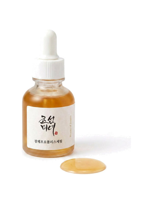Beauty of Joseon Glow Serum : Propolis + Niacinamide 30ml — texture on white