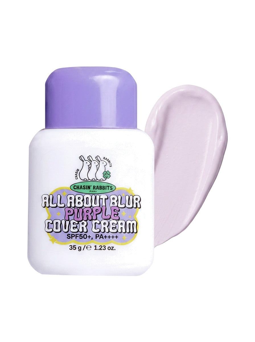 Chasin' Rabbits All about Blur Purple Cover Cream — texture on white