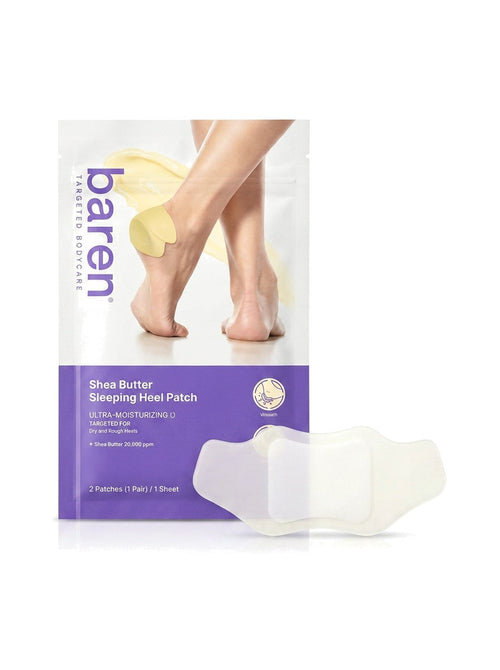 BAREN Shea Butter Sleeping Heel Patch (2EA) 2EA — texture on white